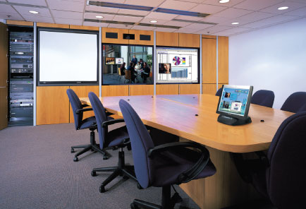 Family using computer